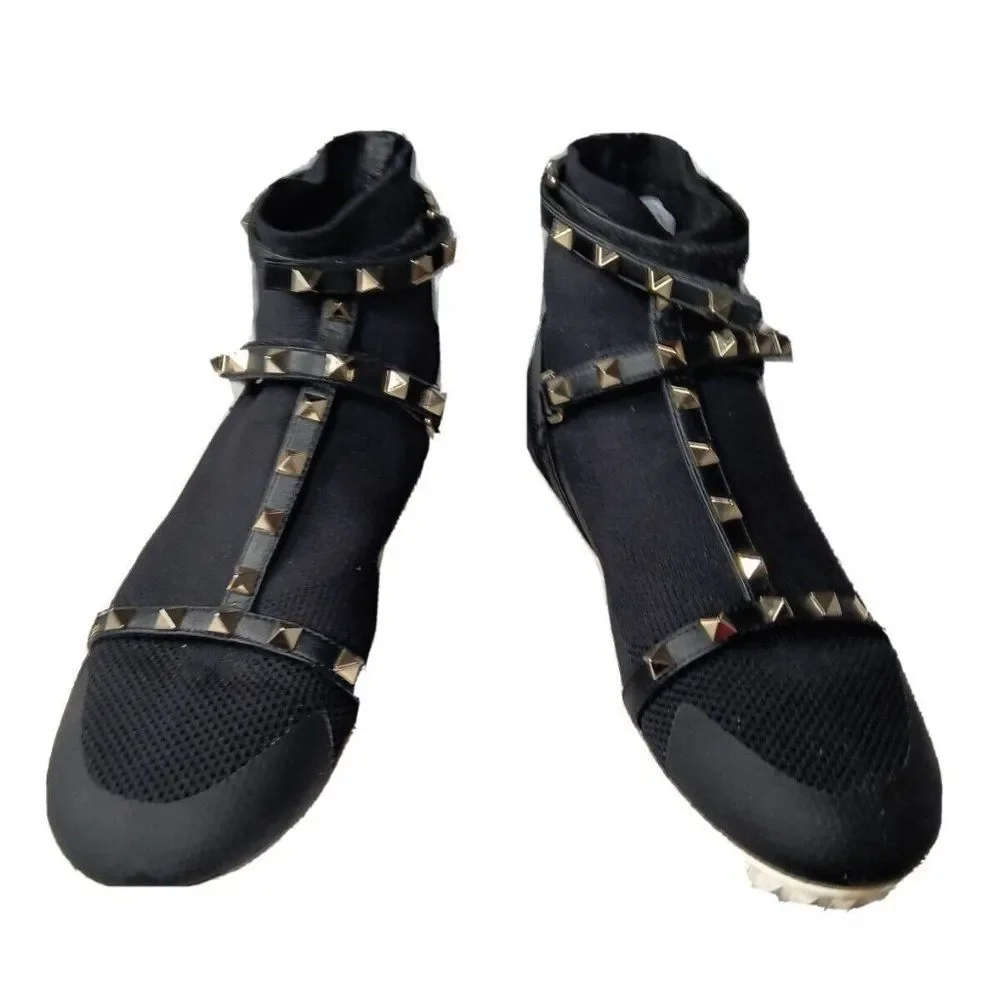 Valentino Garavani Rockstud Body-Tech Sock Sneaker Womens Size 7 Shoes EU 37